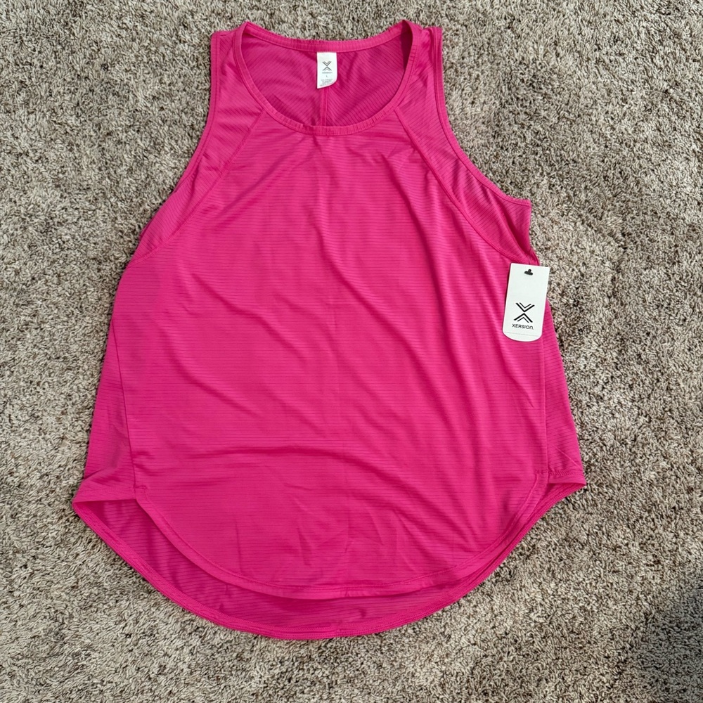 Xersion Pink Sleeveless Relaxed Tank Top